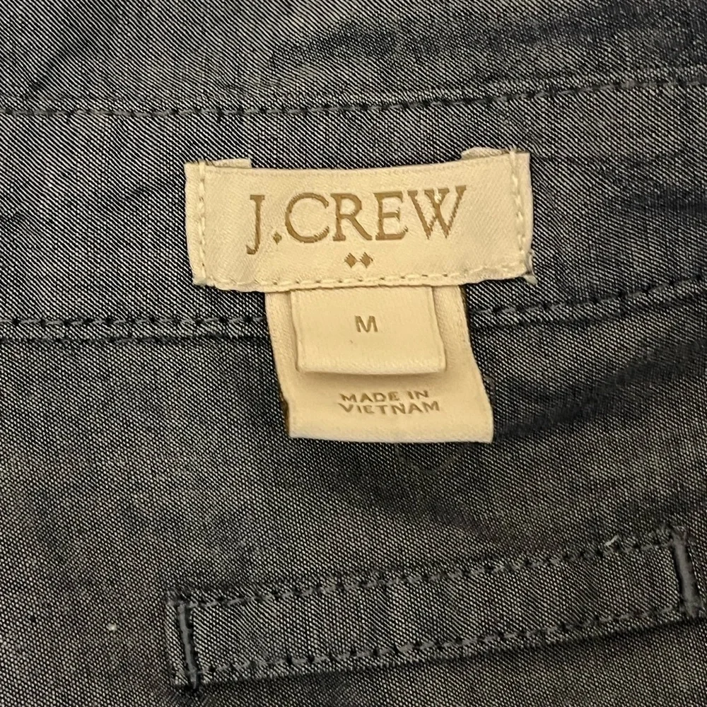 J. Crew Chambray Button-Down Tunic Blouse size M